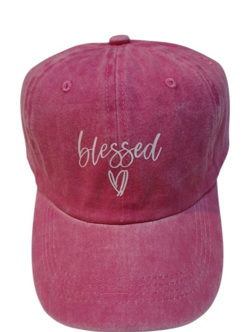 Access 1- NWOT, Denim, Embroidered Christian Hats, Adjustable Strap Metal Buckle - Picture 5 of 8